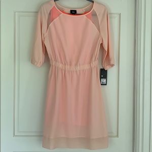 Mossimo Peach Sheath 3/4 Sleeve Dress (M) BNWT
